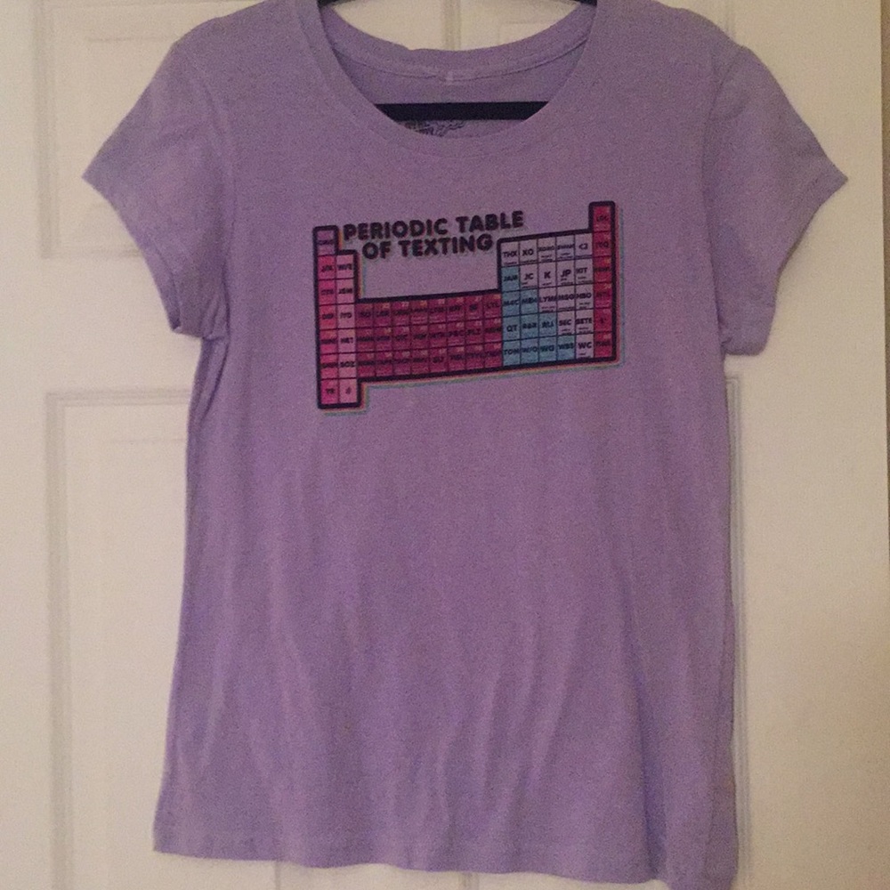 NWOT Periodic Table of Texting short sleeve top
